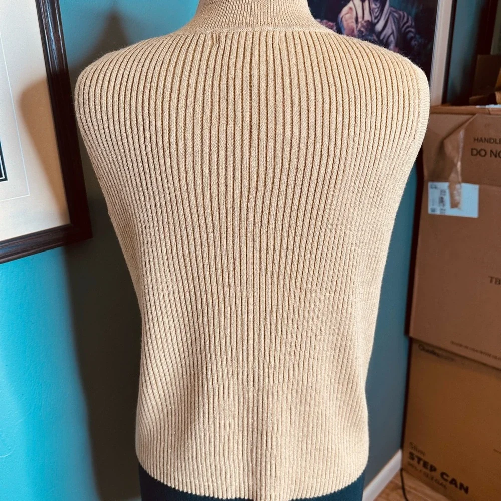 Moonlight Bay Sleeveless Ribbed Knit Sweater Vest size XL